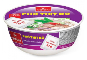VIFON Rýžové Nudle Hovězí Míska 120g