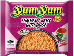 YUM YUM Instantní Nudle S Příchutí Červené Kari Kachny 60g