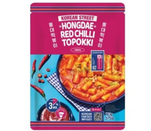 KOREAN STREET Topokki s příchutí sladkého chilli 163g