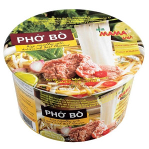 MAMA Instantní Rýžové Nudle Hovězí Bowl 65g