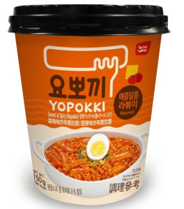 YOPOKKI Instantní Rýžové Kolácky A Nudle Sweet And Spicy 145g