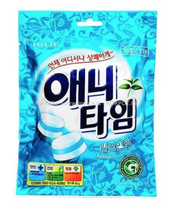 LOTTE ANYTIME Mléčné Bobóny S Mátou 60g