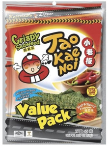 TAOKAENOI Mořské Řasy Snack Hot And Spicy 59g