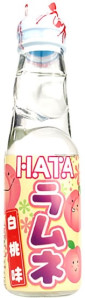 HATA KOSEN Bottle Ramune White Peach 200ml (JP)