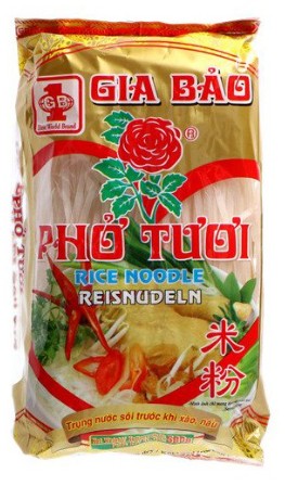 detail GIA BAO Rýžové Nudle Pho Tuoi 4mm - 500g