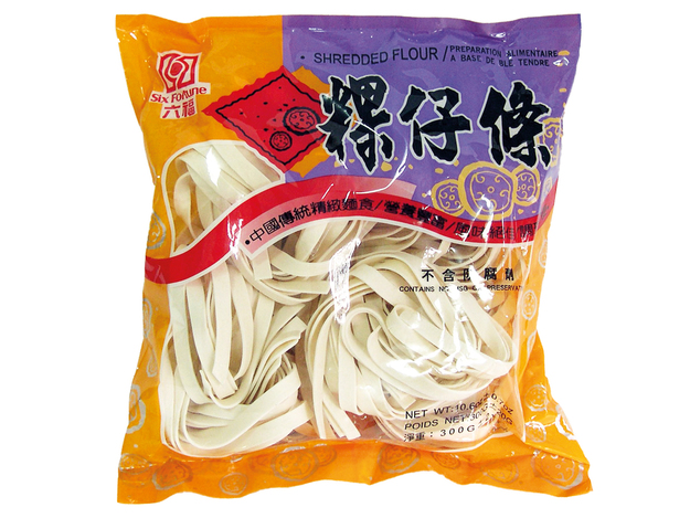 detail SIX FORTUNE Čínské Široké Nudle 300g
