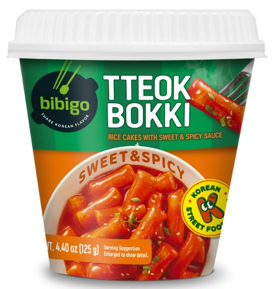 detail BIBIGO Tteokbokki Sweet And Spicy V Kelímku 125g