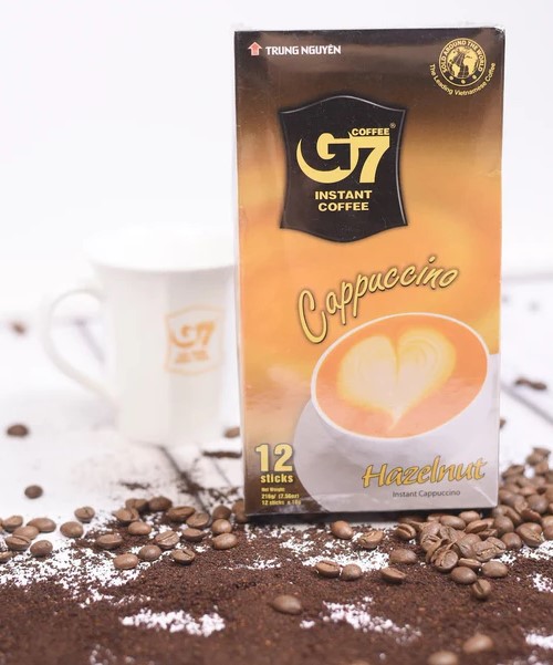 detail TRUNG NGUYEN G7 Capuccino Lískový Ořech (12 tyčinek) 216g