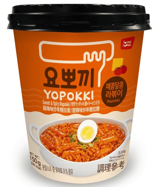 detail YOPOKKI Instantní Rýžové Kolácky A Nudle Sweet And Spicy 145g