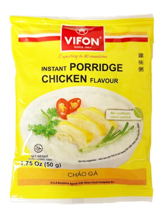 detail VIFON Instantní Rýžová Kaše Kuřecí 50g